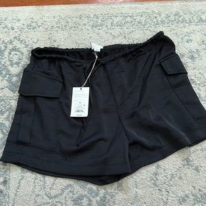 NWT - A New Day black satin shorts | Small